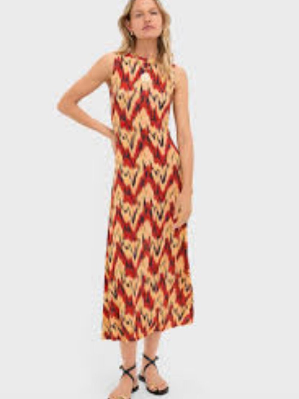 16-B1 NWOT ULLA JOHNSON CARMELIAN ORLA MIDI DRESS - Picture 4 of 6